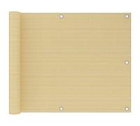 Ombrellone da mercato, grande balcone, protezione da sguardi indiscreti, beige, 75 x 400 cm, adatto per ambienti esterni, mercati, piscine, centri commerciali, ingressi concierge