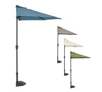 Ombrellone da Parete a Mezzaluna Muro Semicerchio Giardino 2.7 Mt Kalife (Olive)