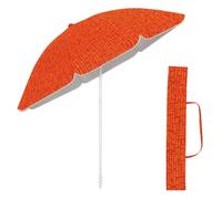 Ombrellone Da Spiaggia 180CM Grande Ombrellone Bastone Ø32 Mm Anti Uv 50+ Ombrello Parasole Da Esterno Con Palo Inclinabile In Alluminio Ombrellone Portatile Con Sacca In Tessuto - Fantasia Arancione