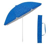Ombrellone Da Spiaggia 180CM Grande Ombrellone Bastone Ø32 Mm Anti Uv 50+ Ombrello Parasole Da Esterno Con Palo Inclinabile In Alluminio Ombrellone Portatile Con Sacca In Tessuto - Fantasia Blu