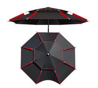 Ombrellone da Spiaggia 200/220/240cm Antivento Resistente, Ombrello Mare Portatile, Ombrelloni da Spiaggia Alluminio, Anti UV 50, Parasole Viaggio Telescopico(200cm/6.5ft)