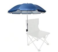 Ombrellone da spiaggia con morsetto, ombrelli regolabili a 360° per sedia, ombrellone UPF50+ per sedia da spiaggia, sedia da patio, sedia a rotelle, sedia da campeggio, golf cart (sedia non inclusa) 2