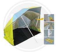 OMBRELLONE DA SPIAGGIA CON TENDA PAPILLON VERDE/AZZURRO