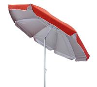 milani home - Ombrellone Spiaggia Con Antivento Palo In Alluminio Diametro 2,2 M Per Campeggio Spiaggia Mare Piscina Giardino