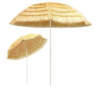 Ombrellone da Spiaggia Naturale 300 cm in Stile Hawaiano