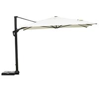 Ombrellone Decentrato da Giardino 3x4m Tennessee in Alluminio e Poliestere Ecrù