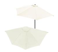 Ombrellone di ricambio per patio esterno, 2,7 m, 5 stecche, fornisce riparo e ombra per piccoli spazi, balcone, appartamenti, terrazza