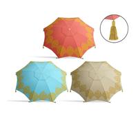 E_0002_S1131884 Bigbuy Garden Ombrellone Frange Ø 180 cm Tessuto Oxford Clima E