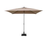 OMBRELLONE GIARDINO ALLUMINIO 2X3 TELO TAUPE PALO CENTRALE ANTIVENTO MOD. NICE