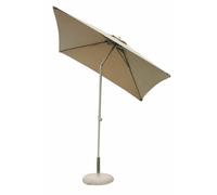 OMBRELLONE GIARDINO ALLUMINIO 2X3 TELO TORTORA PALO CENTRALE ANTIVENTO MOD. NICE