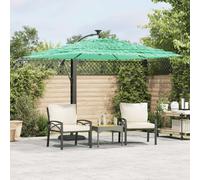 Ombrellone Giardino con Palo in Acciaio Verde 246x246x230 cm