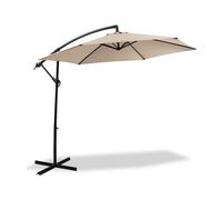 OMBRELLONE GIARDINO DECENTRATO 3X3 CON PENDENTE PALO ALLUMINIO GAZEBO ANTIVENTO