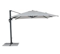 Ombrellone a Braccio Ines 3x3 Metri Grigio e Antracite Copertura Inclusa