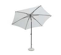 OMBRELLONE GIARDINO IN ALLUMINIO Ø 3 TELO ECRU PALO CENTRALE ANTIVENTO MOD. NICE