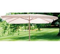 OMBRELLONE GIARDINO MUGHETTO PALO CENTRALE IN LEGNO MT.2X3 ECRU'