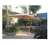 OMBRELLONE GIARDINO PALO LATERALE ALLUMINIO-LEGNO ALICANTE CON BASE MT3X3