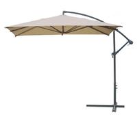 Ombrellone Girasole Quadro Braccio laterale MT. 3x3 Ecru' ARREDO GIARDINO