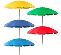 Ombrellone Grande da spiaggia con snodo cm 240 antivento per piscina giardino te