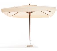 Ombrellone in legno da giardino esterno 3x4mt con palo centrale OASIS