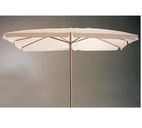OMBRELLONE IN LEGNO RETTANGOLARE CM. 400 X 300 MT. 3X4 BIANCO