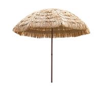 Ombrellone in Paglia Hawaii Natura Impermeabile Ombrellone da Giardino Rotondo Portatile Parasole Ombrellone per Piscina Tropical Spiaggia Φ1.6m Leggero