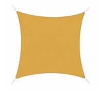 Ombrellone in tessuto per esterni 3x3m in giallo ocra Pantone 16-0945TPG, ganci in metallo e borsa per il trasporto inclusa