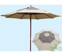 OMBRELLONE LEGNO ROTONDO TONDO SUN TOP SCOTTISH CM.350 APERTURA FACILITATA