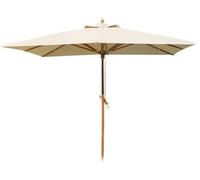 OMBRELLONE LEGNO QUADRATO EXCLUSIVE 3X3 MT 300X300 TELO IDROREPELLENTE AIRVENT