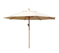 OMBRELLONE LEGNO ROTONDO EXCLUSIVE 350X350 3,5X3,5 TELO IDROREPELLENTE AIRVENT