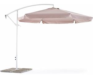 Ombrellone luna diametro 3 grigio da giardino palo decentrato