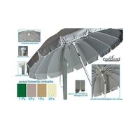 Ombrellone Luxury Spiaggia Antivento Mare In Alluminio Vari Colori Sacca Inclusa