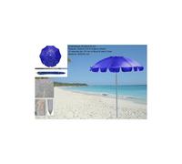 OMBRELLONE MARE 200cm / 10 CON SNODO PALO 32 INT. SILVER BLU altezza 216cm