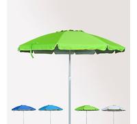 Ombrellone Mare Spiaggia 240 cm Alluminio Antivento Protezione UV Roma - Verde 2