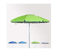 OMBRELLONE MARE SPIAGGIA GIARDINO METALLO 210 CM CON CUSTODIA COLORE VERDE