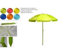 Ombrellone Mare Spiaggia in TNT Colorato 180 cm 8 Stecche con Snodo Vari Colori