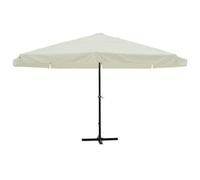 Ombrellone, Ombre perfetto per relax design elegante e pratico stabilità senza pari montaggio semplice e veloce estete all'insegna del comfort 500 cm in alluminio bianco, ombrellone da giardino patio