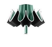 Ombrellone Ombrello Durevole Completamente Automatico Parasol Rain Ingranaggi inversa Parasole Solare Pieghevole (Verde)