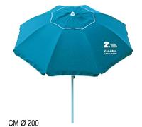 OMBRELLONE OMBRELLO MARE GIARDINO ASIA DIAM. 2 MT. ANTIVENTO COLORE BLU
