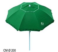 OMBRELLONE OMBRELLO MARE GIARDINO ASIA DIAM. 2 MT. CON ANTIVENTO COLORE VERDE