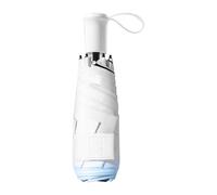 Ombrellone - ombrello pieghevole per il soleggiato e piovoso. Questo ombrello spesso cinque volte può essere utilizzato nei giorni di sole e pioggia. Ombrello con funzione di protectio, blu, Se