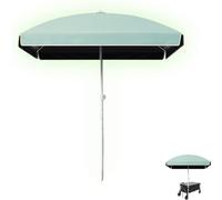 Ombrellone, ombrellone quadrato da patio, ombrellone da spiaggia portatile for sabbia, tavolo da mercato for ombrellone, piscina all'aperto resistente(Cyan)