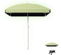 Ombrellone, ombrellone quadrato da patio, ombrellone da spiaggia portatile for sabbia, tavolo da mercato for ombrellone, piscina all'aperto resistente(Green)