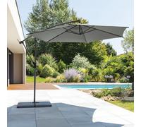 Ombrellone palo decentrato ardesia diametro 3 m Manoa nero