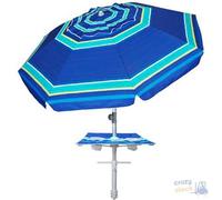 OMBRELLONE PAPILLON DA SPIAGGIA PLAYA CON INCLINAZIONE COLORE BLU/ARGENTO cm 220
