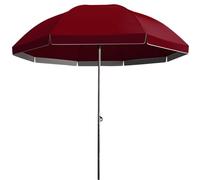 Ombrellone Parasole Da Esterno,ombrellone Solare,2,4 M,facile Sollevamento A Manovella,altezza Regolabile,rosso,rosso Vino,blu,per Patio Giardino Cortile(Wine red)