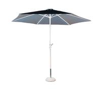 OMBRELLONE PARASOLE GIARDINO ALLUMINIO TELO Ø 3 GRIGIO ANTIVENTO MOD. POLY ECO