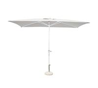 Milo srl Ombrellone da Giardino 2 X 3 Palo Centrale Bianco per Esterno Ristorante Gelateria Bar Hotel Albergo