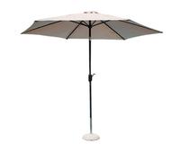 OMBRELLONE PARASOLE GIARDINO IN ALLUMINIO TELO Ø 3 ECRU ANTIVENTO MOD. POLY ECO
