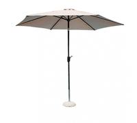 OMBRELLONE PARASOLE GIARDINO IN ALLUMINIO TELO Ø 3 ECRU ANTIVENTO MOD. POLY ECO