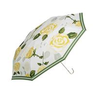 Ombrellone parasole portatile con gancio in oro francese, ombrello tascabile di alta qualità, protezione UV per giornate di sole e di pioggia, ombrellone apribile manualmente con manico J-Stick